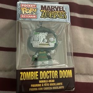 Funko Marvel Zombies POP! Marvel Dr. Doom Keychain.